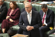 Prime Minister Anthony Albanese during Question Time at Parliament House in Canberra.