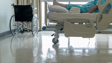 Asian senior women admit at the hospital. Old people was sick.