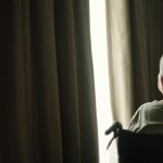 Asian elderly woman on wheelchair.